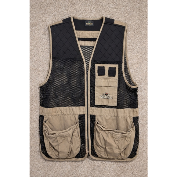 RedHead Other - Vintage RedHead Upland Bird Hunting Shooting Vest Mens L/XL Mesh Tan Black